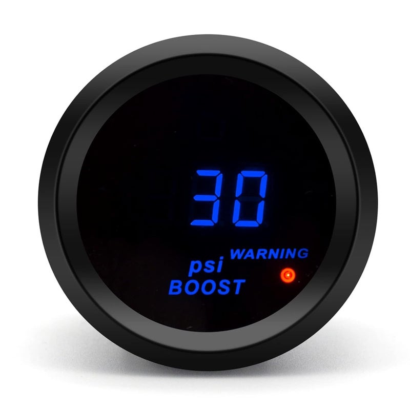 SINCO TECH Car Digital Gauge 52mm Blue LED Automobile Meter… (Boost Gauge(New Sensor)) - Image 3